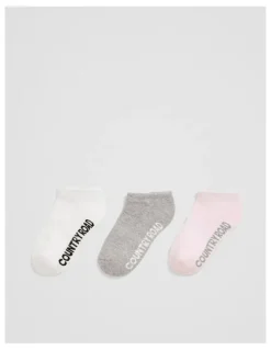 Country Road Organically Grown Cotton Blend Heart Sock in Pink Multi