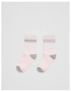Country Road Organically Grown Cotton Blend Sport Crew Sock in Mineral Pink