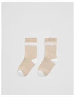 Country Road Organically Grown Cotton Blend Sport Crew Sock in Shell
