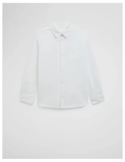 Country Road Organically Grown Cotton Oxford Shirt in White