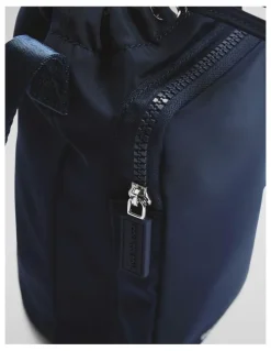 Country Road Recycled Polyester Drink Bottle Crossbody Bag in Navy