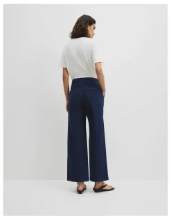 Country Road Refined High Rise Wide Leg Jean in Ink Wash