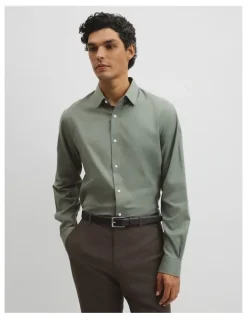 Country Road Regular Fit Oxford Shirt in Dried Sage