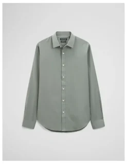Country Road Regular Fit Oxford Shirt in Dried Sage