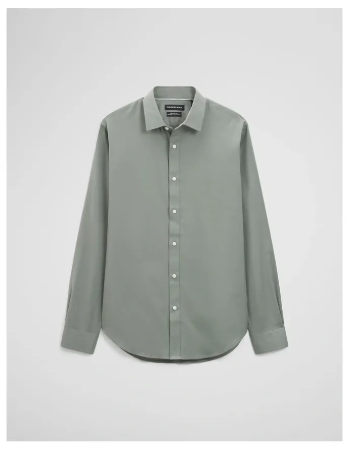 Country Road Regular Fit Oxford Shirt in Dried Sage