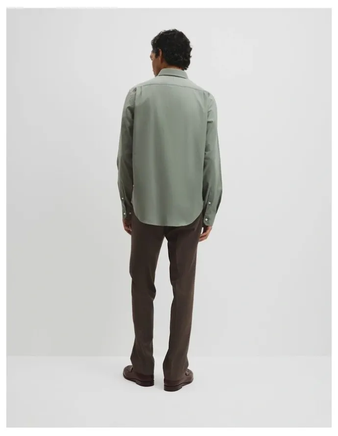 Country Road Regular Fit Oxford Shirt in Dried Sage