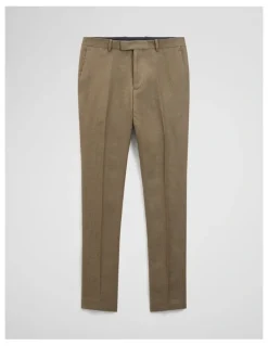 Country Road Regular Fit Tapered Linen Pant in Khaki