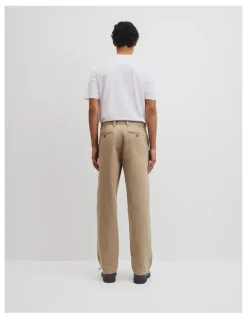 Country Road Relaxed Cotton Twill Pant in Dune