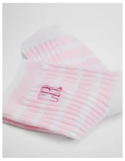 Country Road Rib Quarter Crew Sock in Mineral Pink