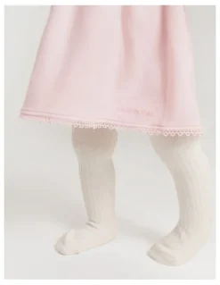 Country Road Rib Tights in Marshmallow