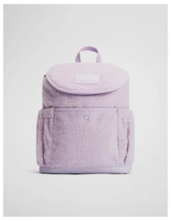 Country Road Sherpa Spliced Backpack in Soft Lilac