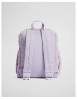 Country Road Sherpa Spliced Backpack in Soft Lilac
