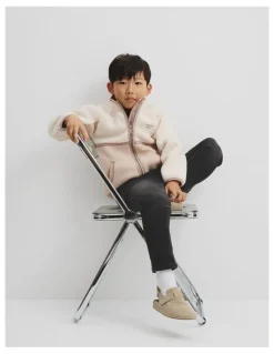 Country Road Sherpa Zip Through in Wafer