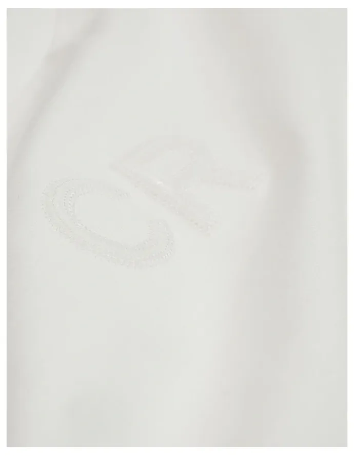 Country Road Short Sleeve Sequin Logo T-shirt in Marshmallow