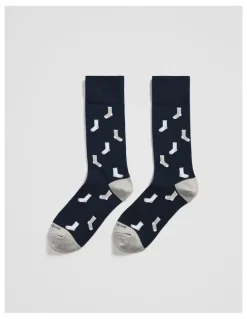 Country Road Socks Sock Pack Of 2 in Navy