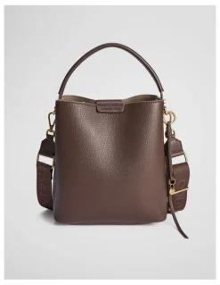 Country Road Spliced Bucket Bag in Mocha