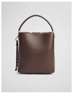 Country Road Spliced Bucket Bag in Mocha