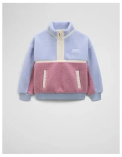 Country Road Splice Sherpa Sweat in Bluebell Multi