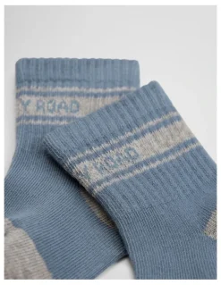 Country Road Sport Crew Sock in Slate Blue