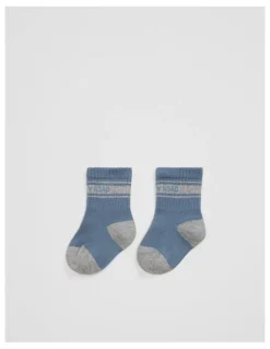 Country Road Sport Crew Sock in Slate Blue