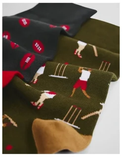 Country Road Sport Sock Pack Of 2 in Multi