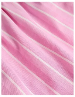 Country Road Teen Australian Cotton Short Sleeve Stripe Sleep Set in Bubblegum Stripe