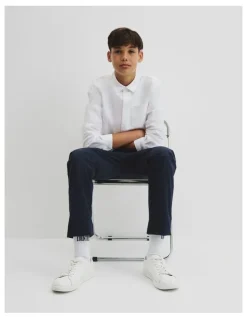 Country Road Teen Organically Grown Cotton Oxford Shirt in White