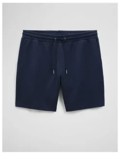 Country Road Textured Drawstring Short in Navy
