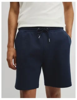 Country Road Textured Drawstring Short in Navy