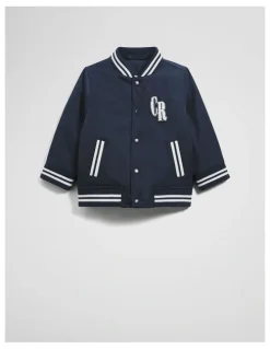 Country Road Varsity Bomber in Navy