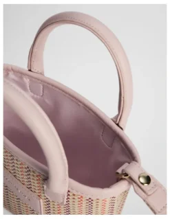 Country Road Woven Mini Tote Bag in Blush
