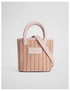 Country Road Woven Mini Tote Bag in Blush