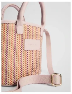 Country Road Woven Mini Tote Bag in Blush