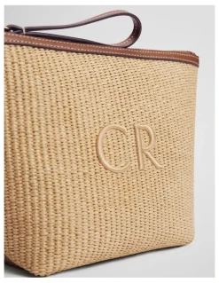 Country Road Woven Tri Cosmetic Case in Tan