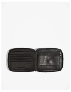 Country Road Zip-Around Wallet in Black