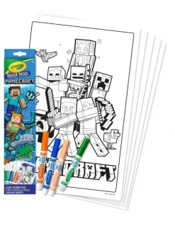 Crayola Minecraft Poster Pages