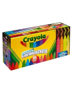 Crayola Washable Sidewalk Chalk 64-Pack