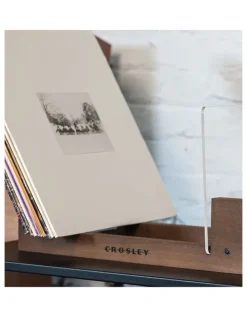Crosley Crosley Cruiser Bluetooth Portable Turntable - Silver Bundled Crosley Record Storage Display Stand