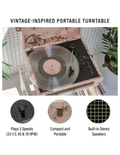 Crosley Crosley Voyager Bluetooth Portable Turntable - Floral