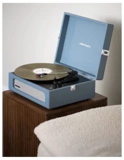 Crosley Voyager Bluetooth Portable Turntable in Washed Blue