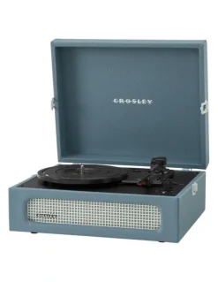 Crosley Voyager Bluetooth Portable Turntable in Washed Blue