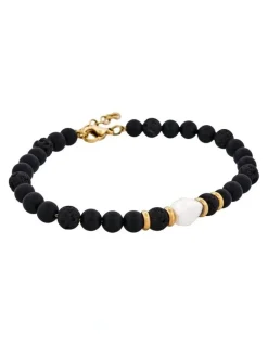 Cudworth Agate/African stone with stainless steel bracelet