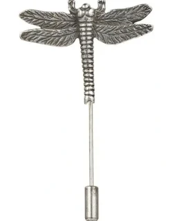 Cudworth Antique Plated Dragon Fly Lapel Pin