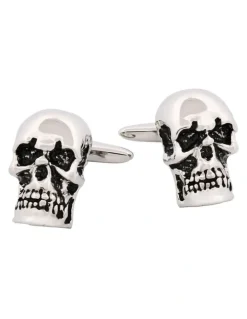 Cudworth Antique Skull Cufflinks