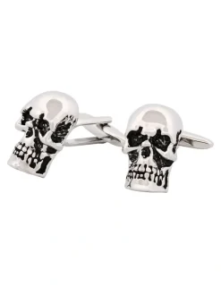 Cudworth Antique Skull Cufflinks