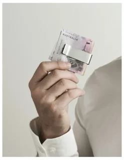 Cudworth Brushed Stainless Steel Money Clip in Silver