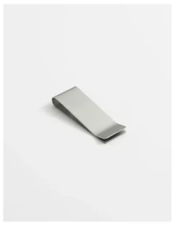 Cudworth Brushed Stainless Steel Money Clip in Silver