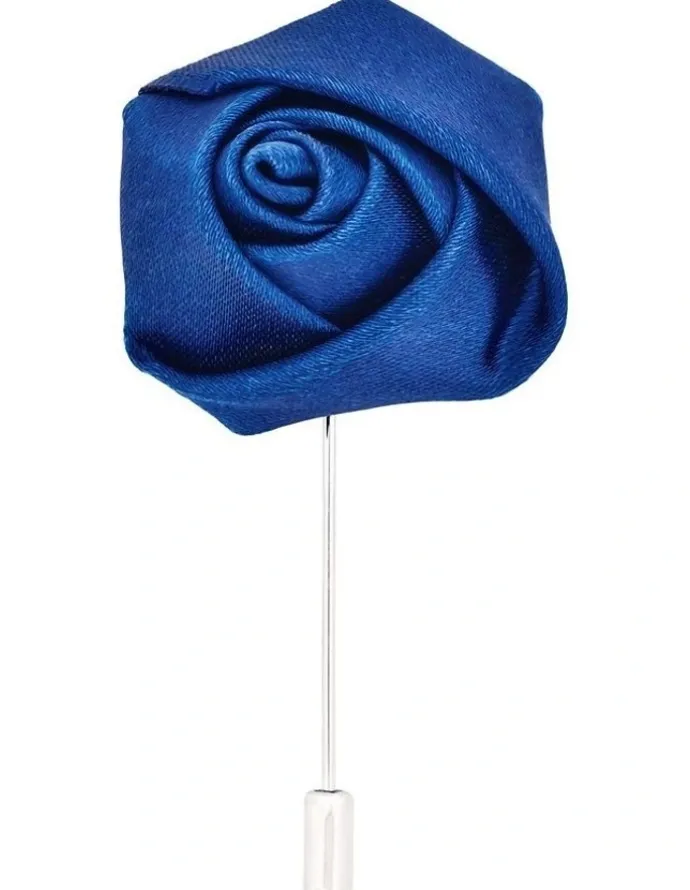 Cudworth Navy Rose Lapel Pin