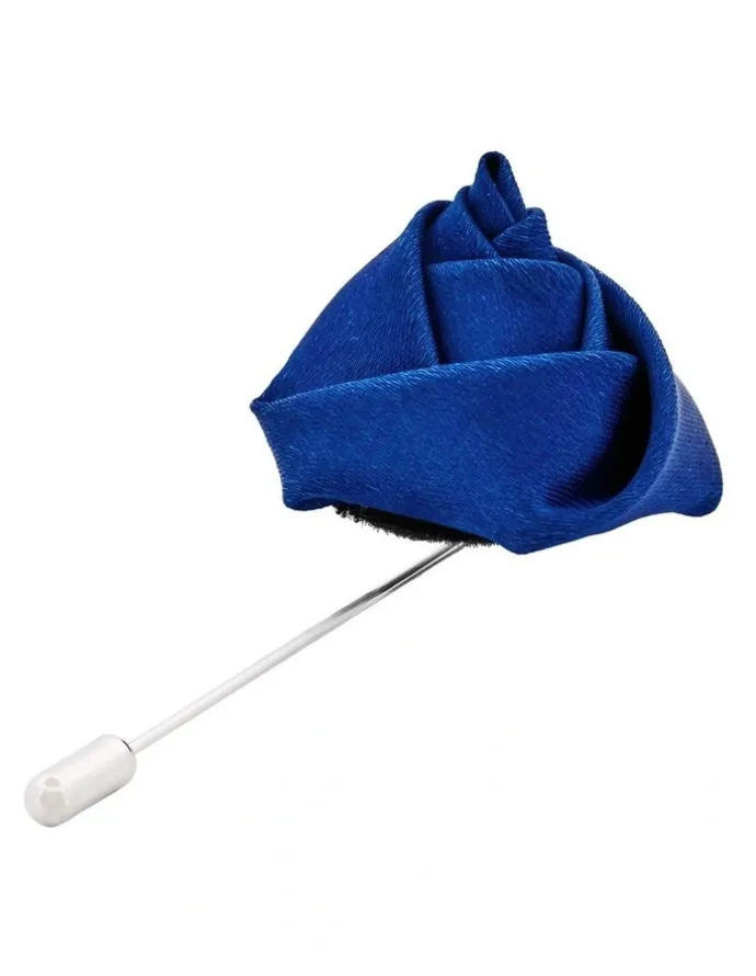 Cudworth Navy Rose Lapel Pin