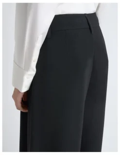 Cue Crepe Pleat Wide Leg Pant